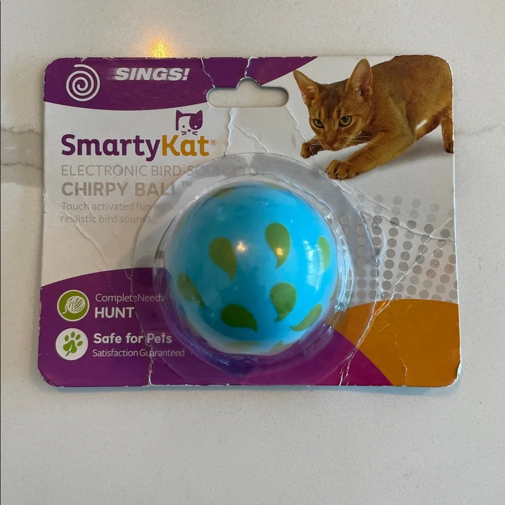 SmartyKat Cat Toy Set with Blue Ball and Gray Mice